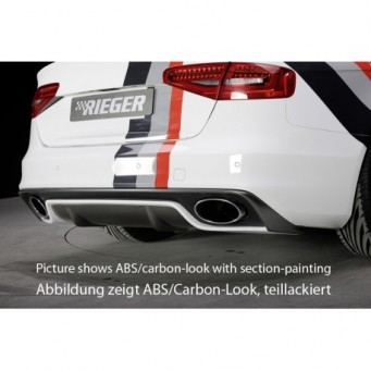 Rieger rear skirt insert Audi A4 S4 (B8/B81)