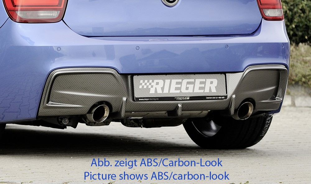 Rieger rear skirt insert BMW 1-series F20  (1K4)