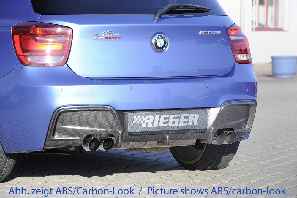 Rieger rear skirt insert BMW 1-series F20  (1K4)