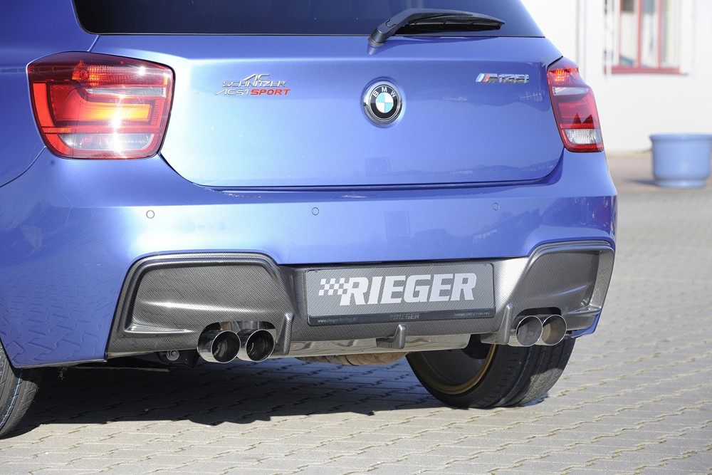 RIEGER exhaust silencer 4x80mm BMW 1-series F20  (1K4)