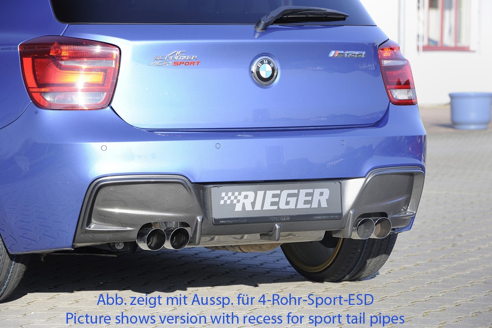 Rieger rear skirt insert BMW 1-series F21  (1K2)