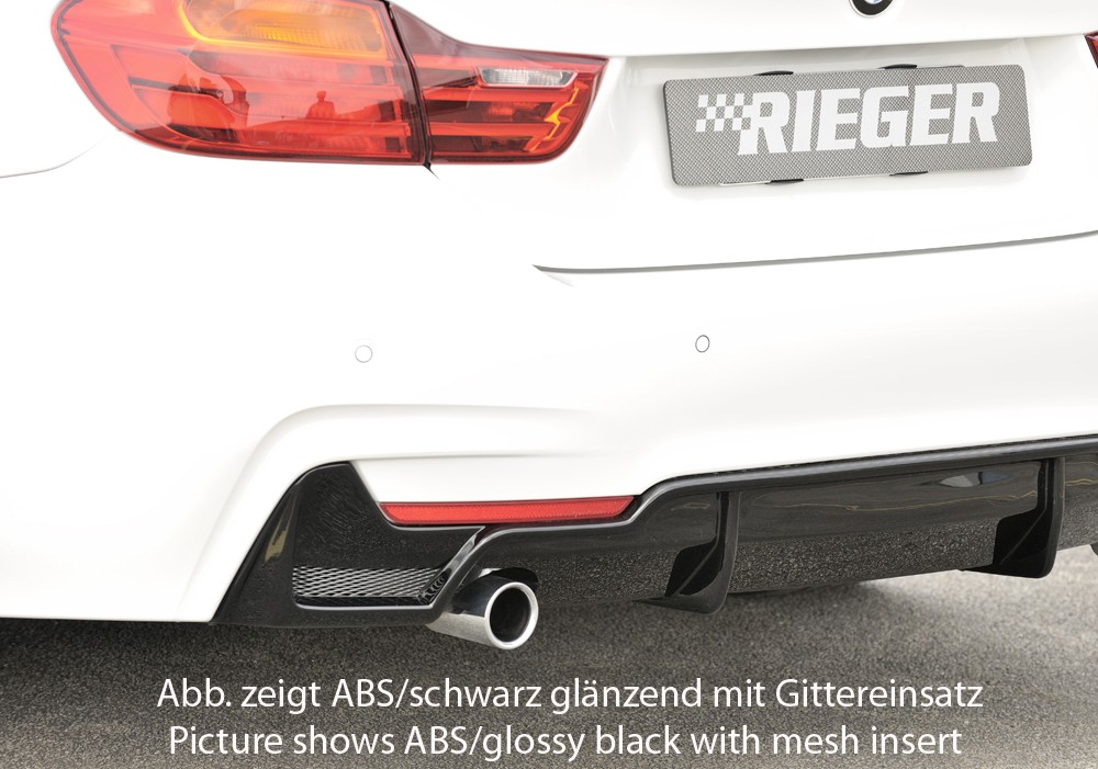 Rieger rear skirt insert BMW 4-series F33  (3C)
