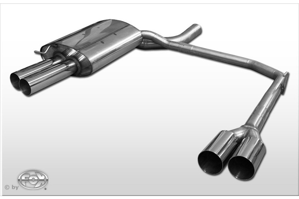 Rieger exhaust silencer, left/right 4x90mm BMW 5-series E61
