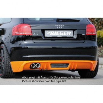 Rieger rear skirt extension Audi A3 (8P)