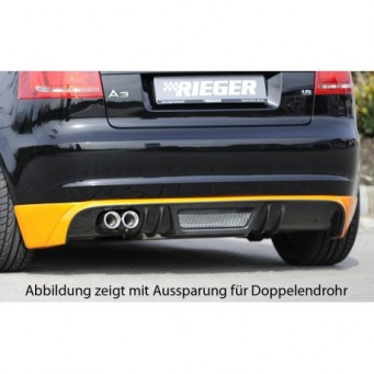 Rieger rear skirt extension Audi A3 (8P)