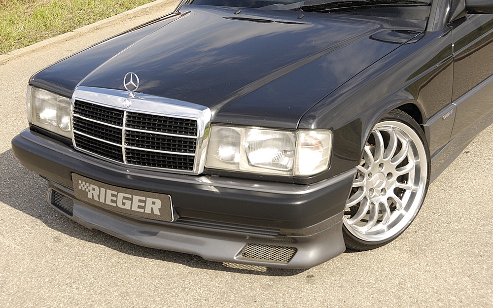 Rieger front spoiler lip Mercedes 190 (W201)