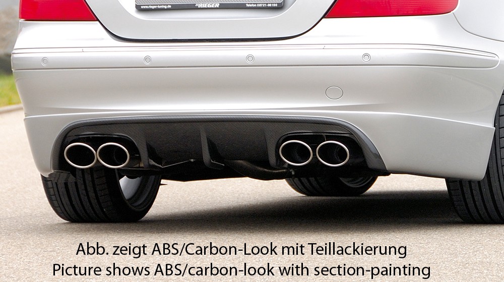 Rieger rear skirt extension Mercedes CLK (W209)