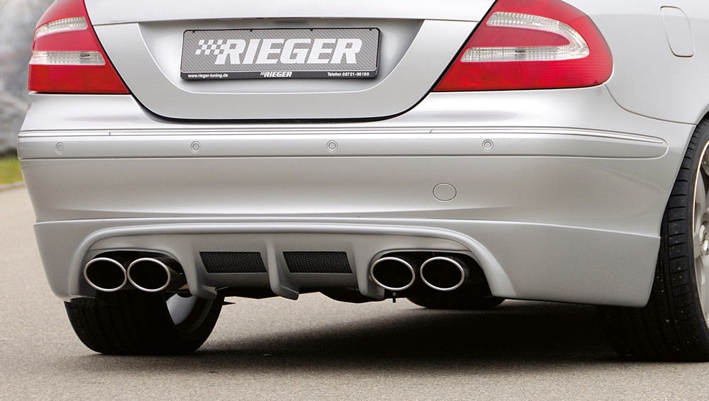 Rieger exhaust silencer, right, left, for RIEGER r Mercedes CLK (W209)