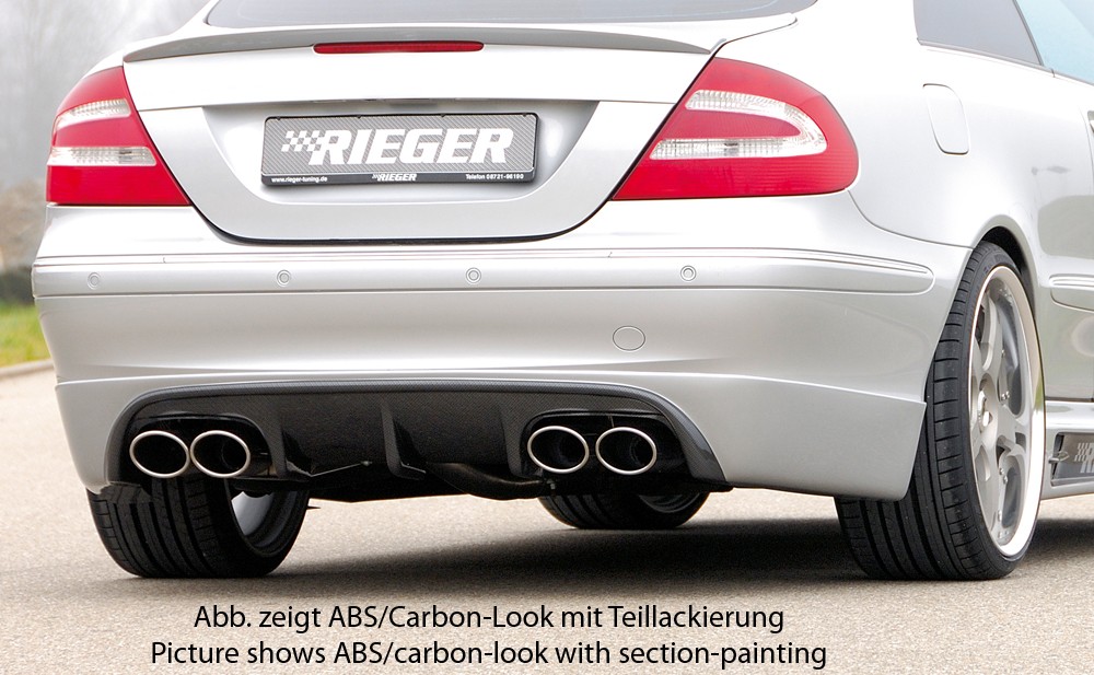 Rieger rear skirt extension Mercedes CLK (W209)